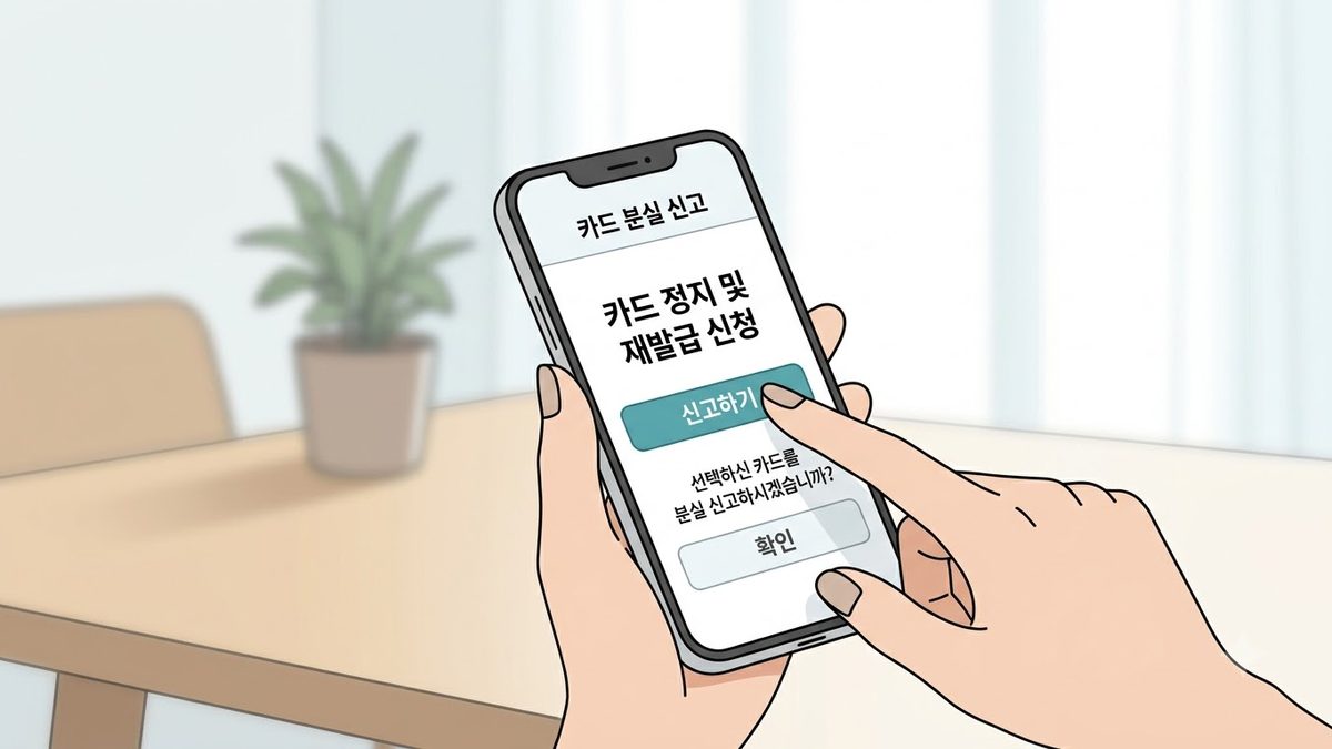 케이뱅크 카드 분실신고 전화번호의 확인 절차를 정리한 안내 이미지
