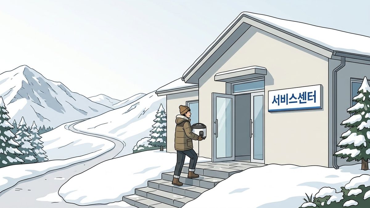 강원특별자치도 쿠쿠 서비스센터 (주소·전화·영업시간)의 확인 절차를 정리한 안내 이미지