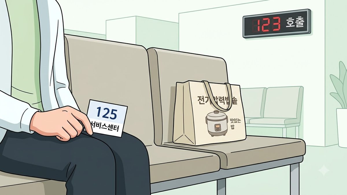 광주광역시 쿠쿠 서비스센터 (주소·전화·영업시간)의 확인 절차를 정리한 안내 이미지