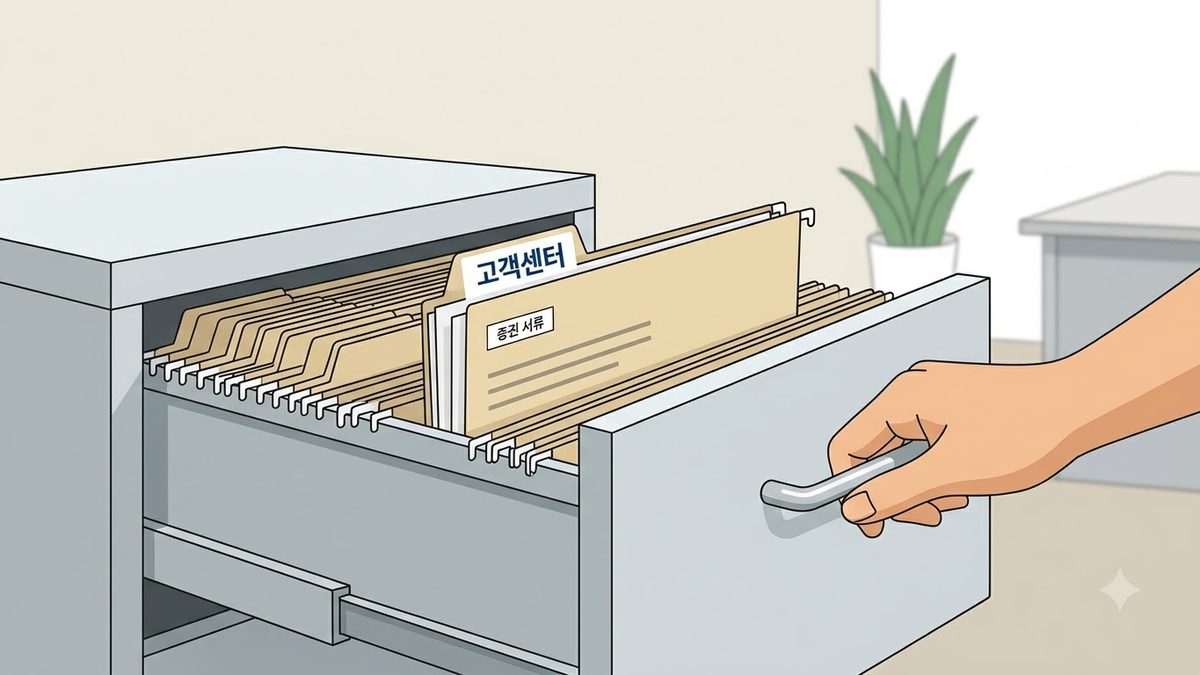 KDB생명 고객센터 전화번호의 확인 절차를 정리한 안내 이미지