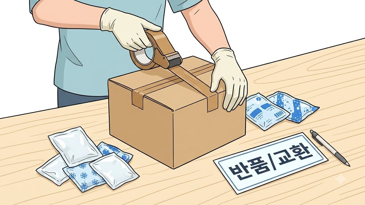 마켓컬리 반품·교환 방법의 확인 절차를 정리한 안내 이미지