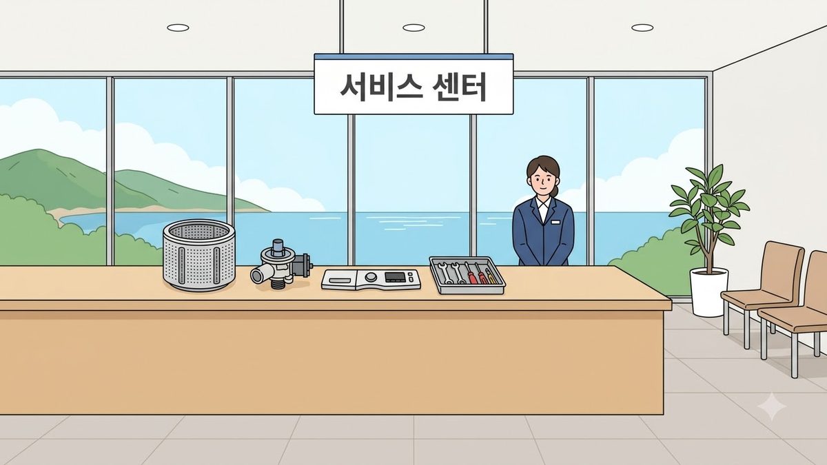 부산광역시 LG전자 서비스센터 (주소·전화·영업시간)의 확인 절차를 정리한 안내 이미지