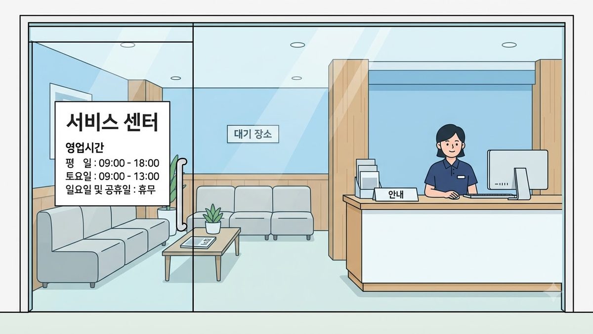 대전광역시 LG전자 서비스센터 (주소·전화·영업시간)의 확인 절차를 정리한 안내 이미지
