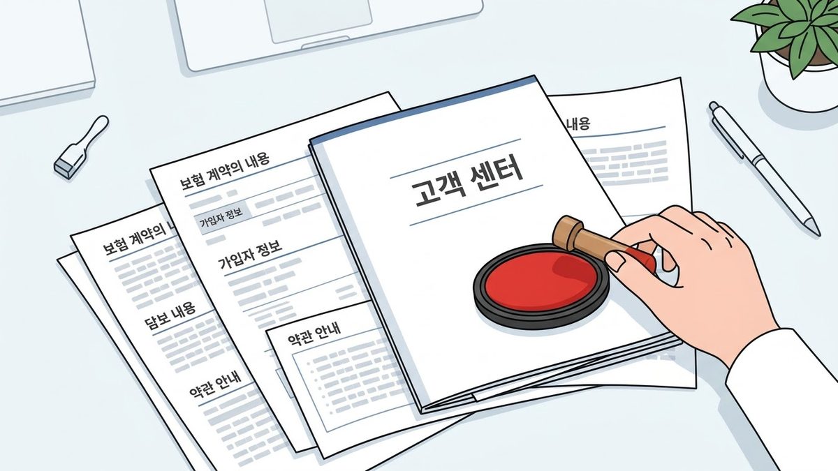 한화생명 고객센터 전화번호의 확인 절차를 정리한 안내 이미지