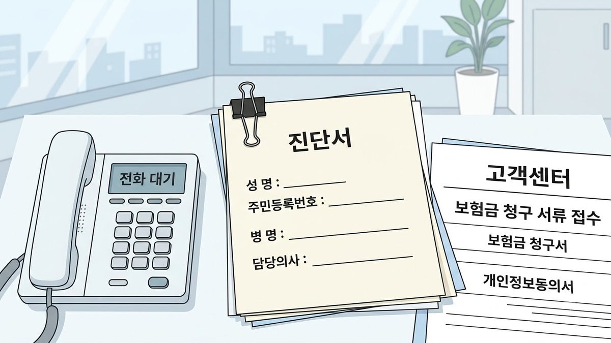 흥국생명 고객센터 전화번호의 확인 절차를 정리한 안내 이미지
