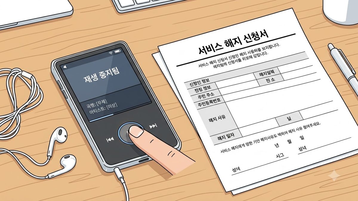 멜론 해지 방법과 위약금의 확인 절차를 정리한 안내 이미지