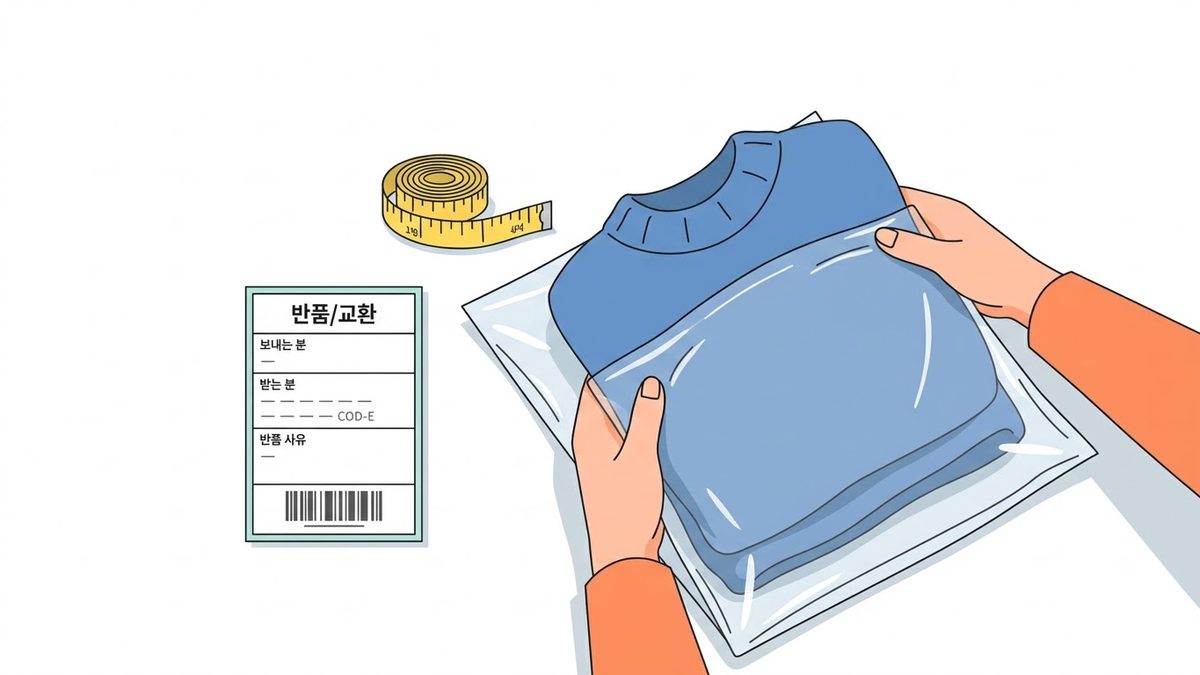 무신사 반품·교환 방법의 확인 절차를 정리한 안내 이미지