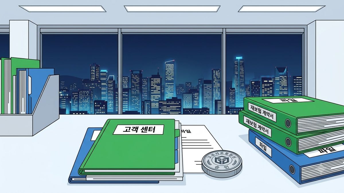 RGA재보험 한국지점 고객센터 전화번호의 확인 절차를 정리한 안내 이미지