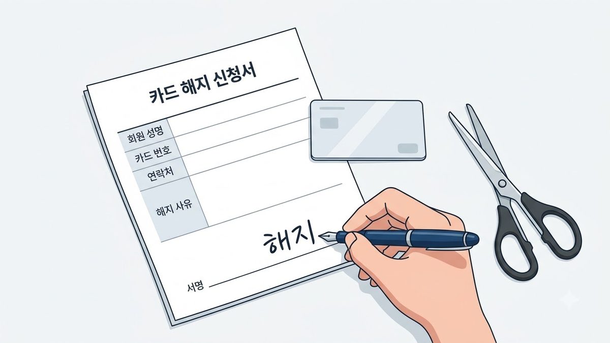 신한카드 해지 방법과 위약금의 확인 절차를 정리한 안내 이미지