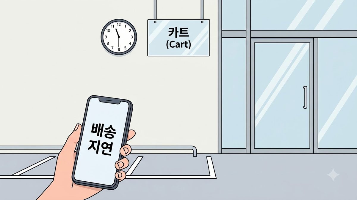 SSG닷컴 배송 지연 시 대응 방법의 확인 절차를 정리한 안내 이미지