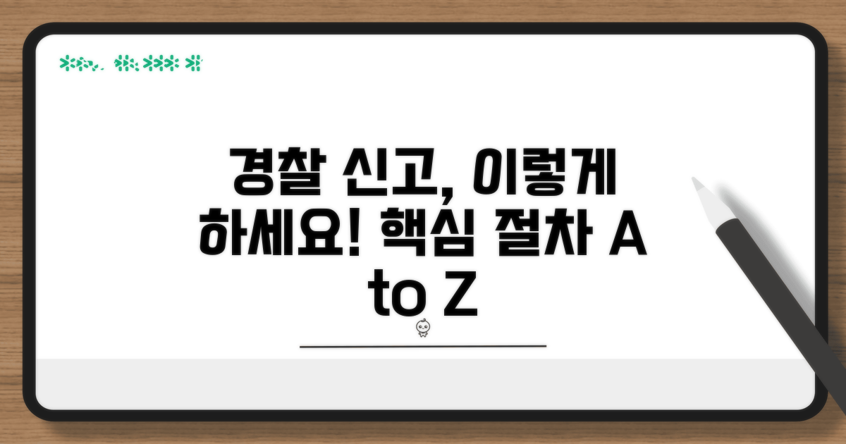 경찰 신고 절차 안내
