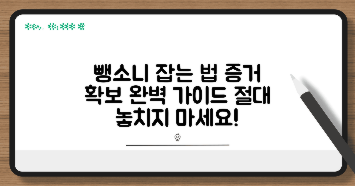 뺑소니 증거 확보 요령