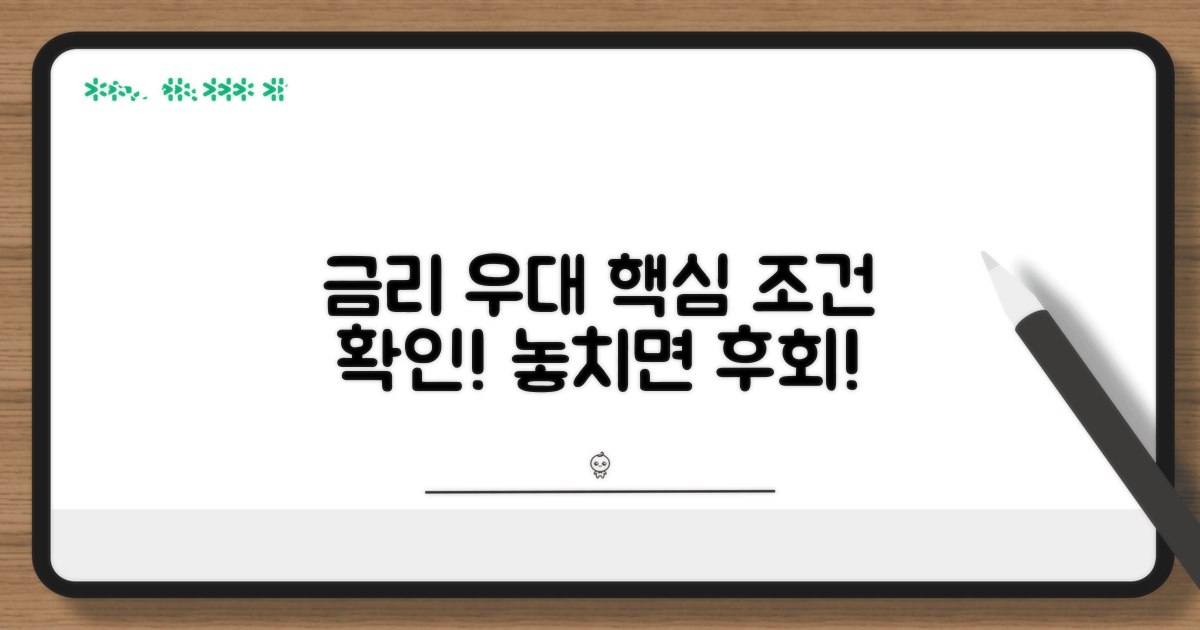 금리 우대 조건 확인 방법