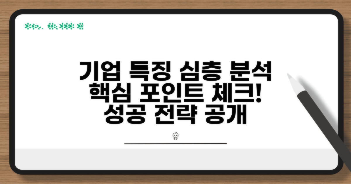 지정된 기업 특징 분석