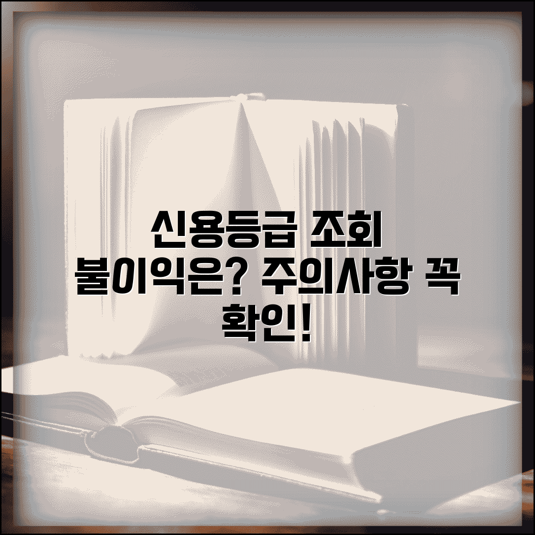 신용등급 조회 불이익 | 신용등급 조회 시 주의사항