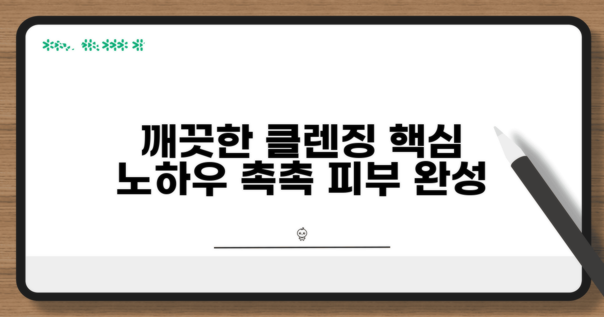 깨끗한 클렌징 노하우