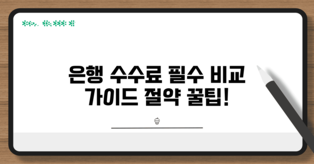 은행 수수료 비교 가이드