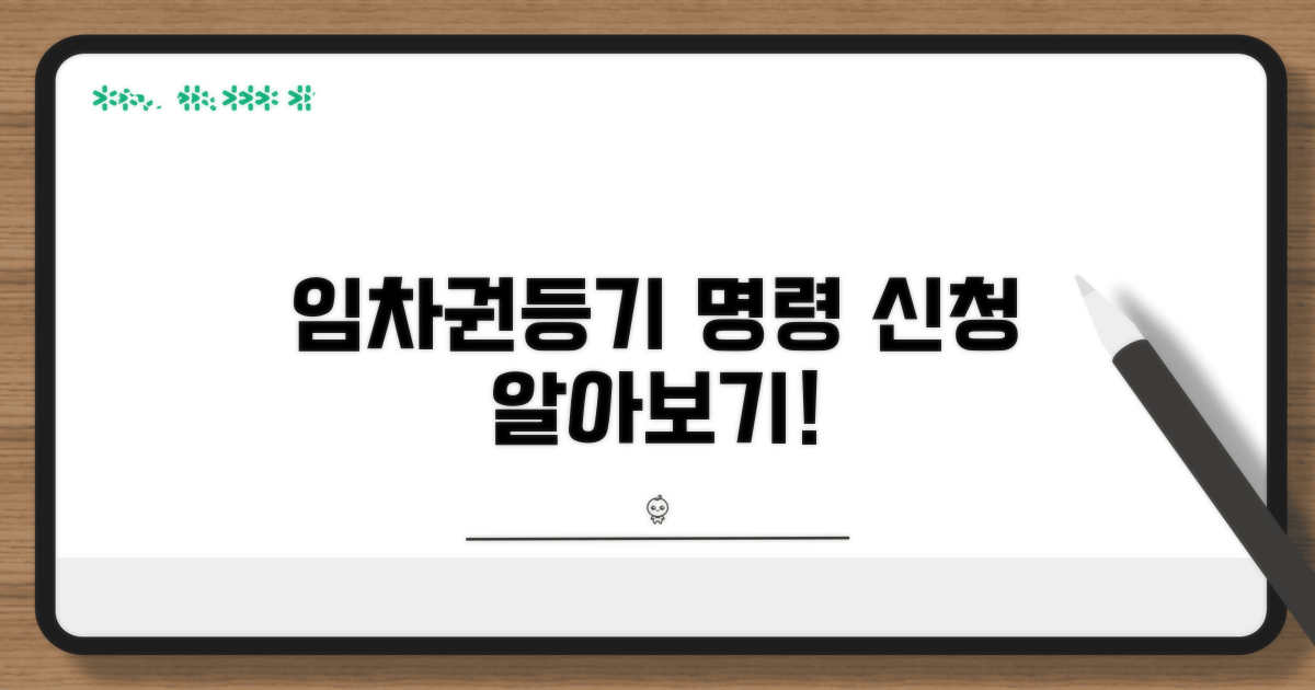 임차권등기 명령 신청 방법