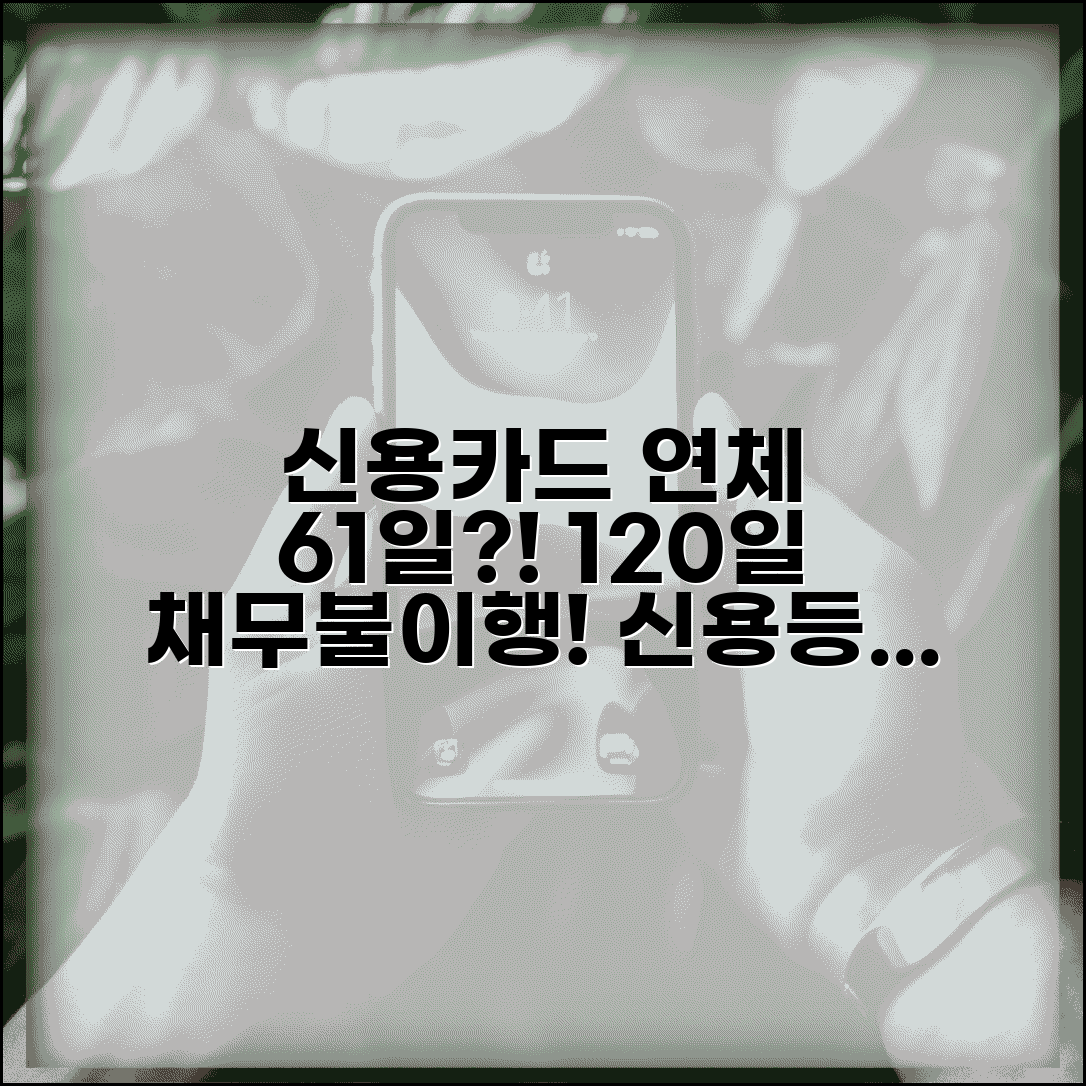 신용카드 연체 61일 120일 | 신용카드 연체 61일 신용등급 하락과 120일 연체 채무불이행