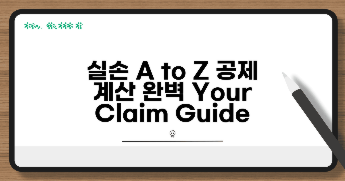 실손 공제 계산 방법 A to Z