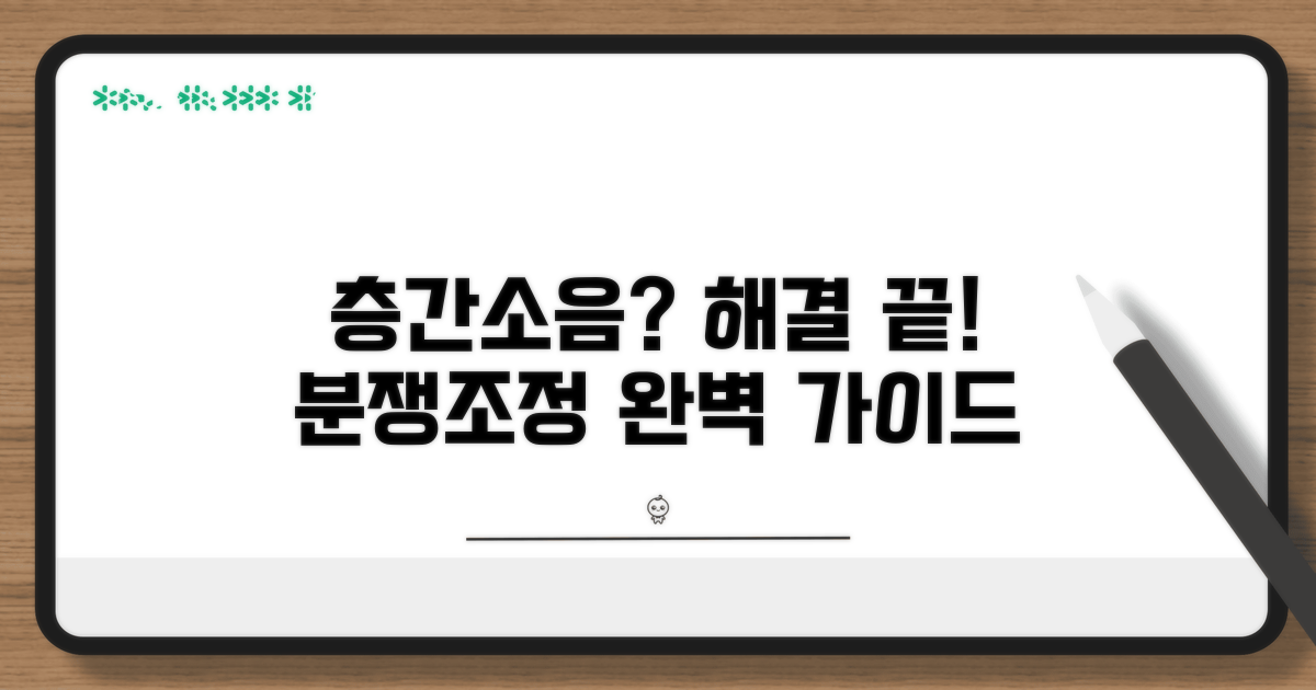 층간소음 분쟁조정 신청 완벽 가이드