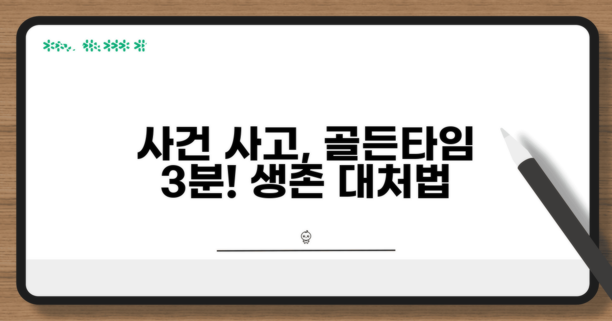 사건 사고 발생 시 신속 대처법