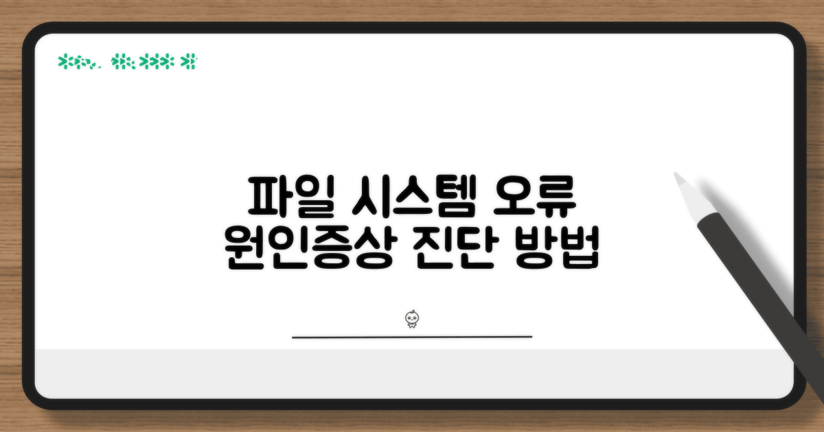 파일 시스템 오류 원인과 증상 진단