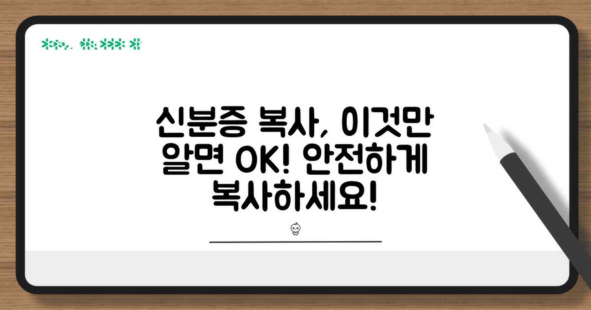 신분증 복사 시 꼭 알아둘 점