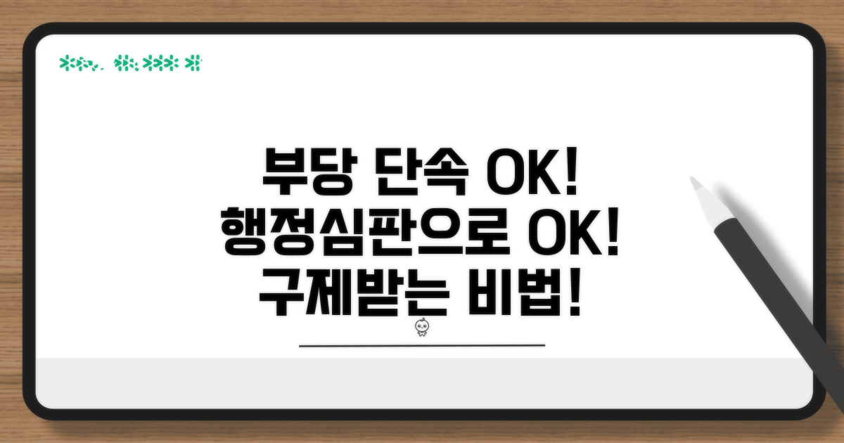 부당 단속, 행정심판으로 구제받는 법