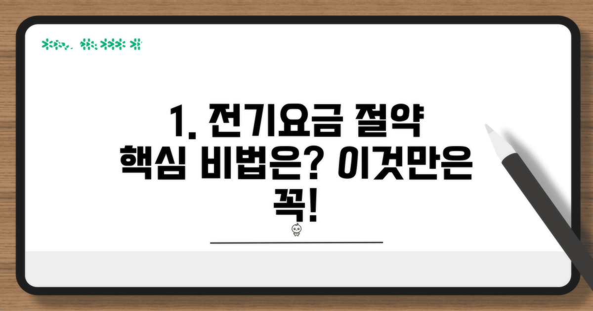 전기요금 절약, 이것만은 꼭!