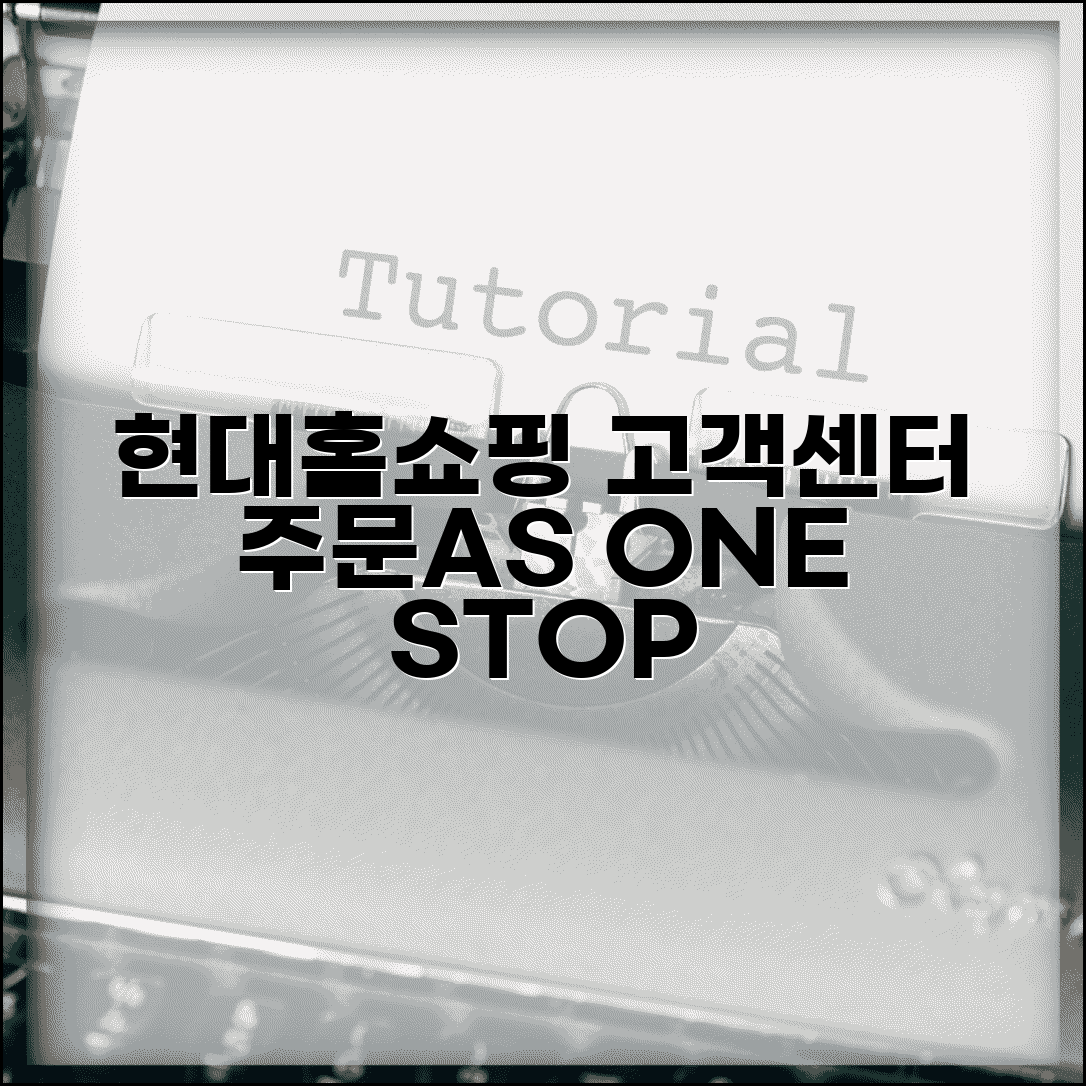 현대홈쇼핑 상담 전화번호 고객지원 | 방송 상품 주문부터 A/S 접수까지 원스톱 서비스