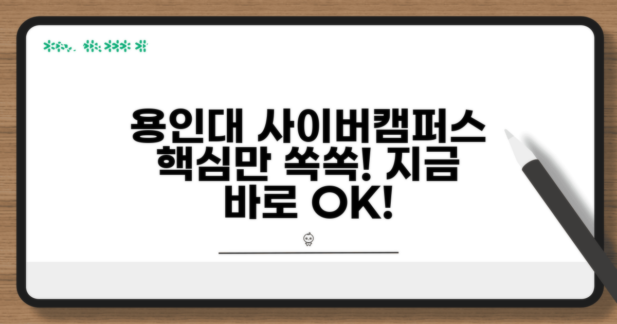 용인대 사이버캠퍼스, 이것만 알면 OK!
