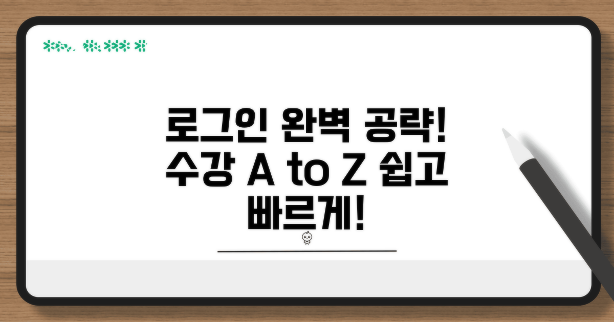 로그인부터 강의 수강까지 완벽 가이드