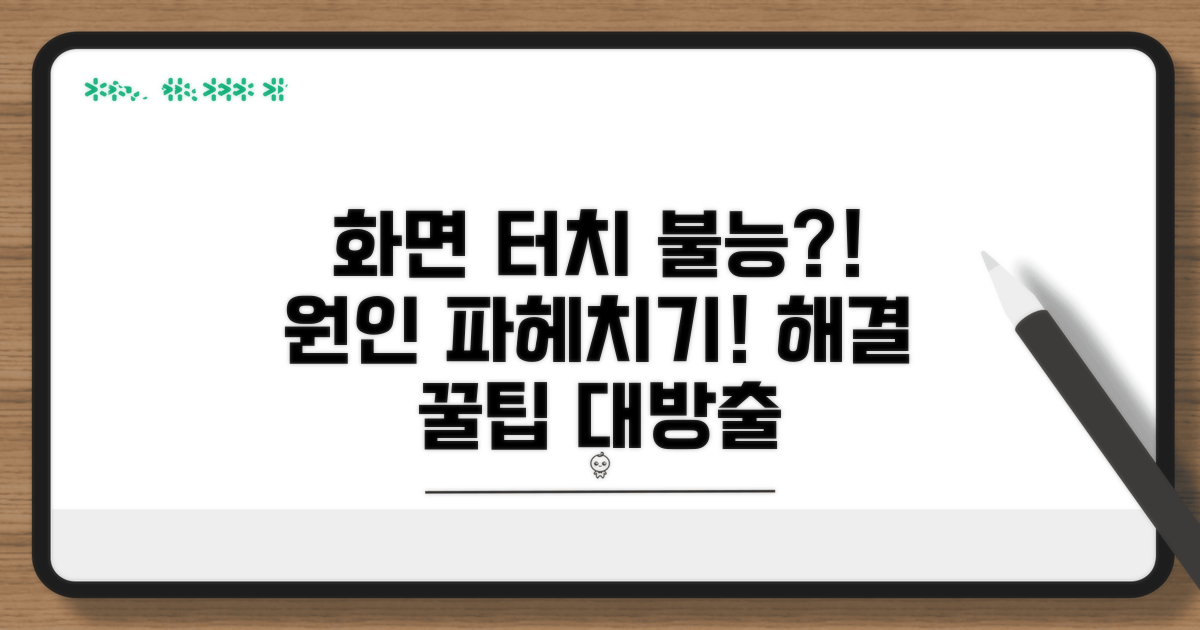 화면 터치 불능 원인 진단