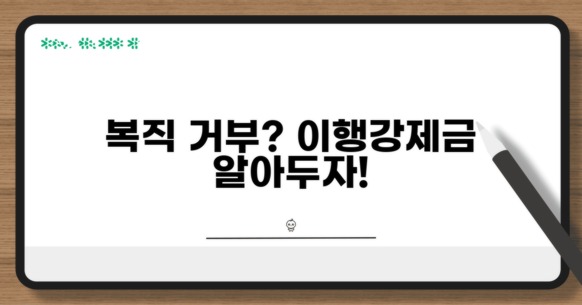 복직 거부 시 이행강제금이란?