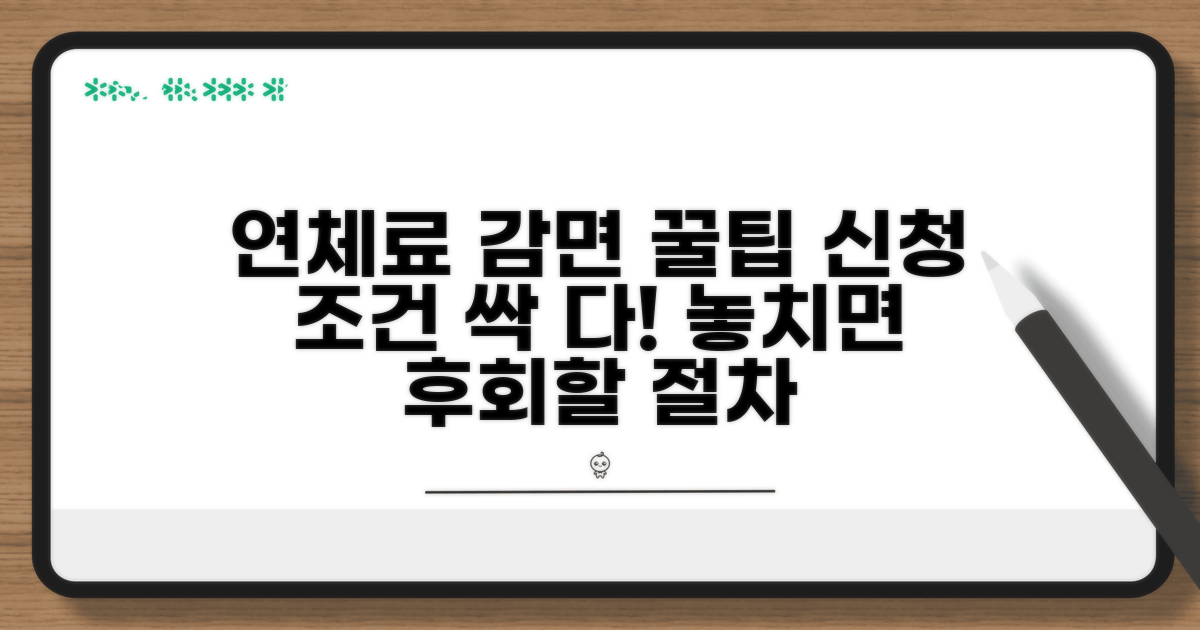 연체료 감면 신청, 조건과 절차