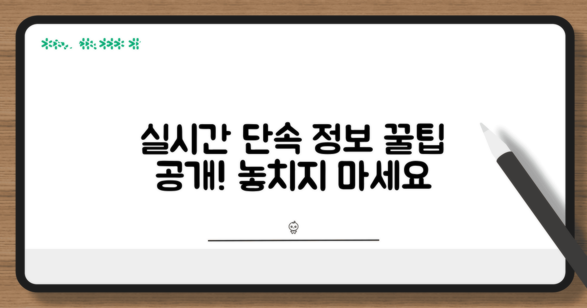 실시간 단속 정보 확인 꿀팁
