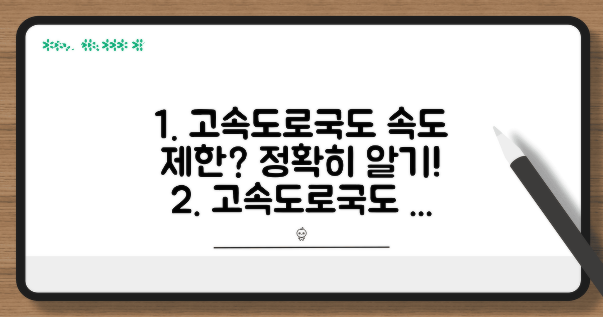 고속도로 국도 속도 측정 기준