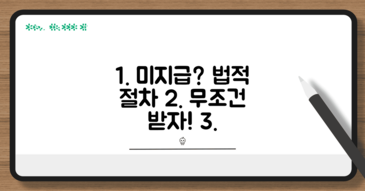미지급 시 법적 절차 완벽 안내