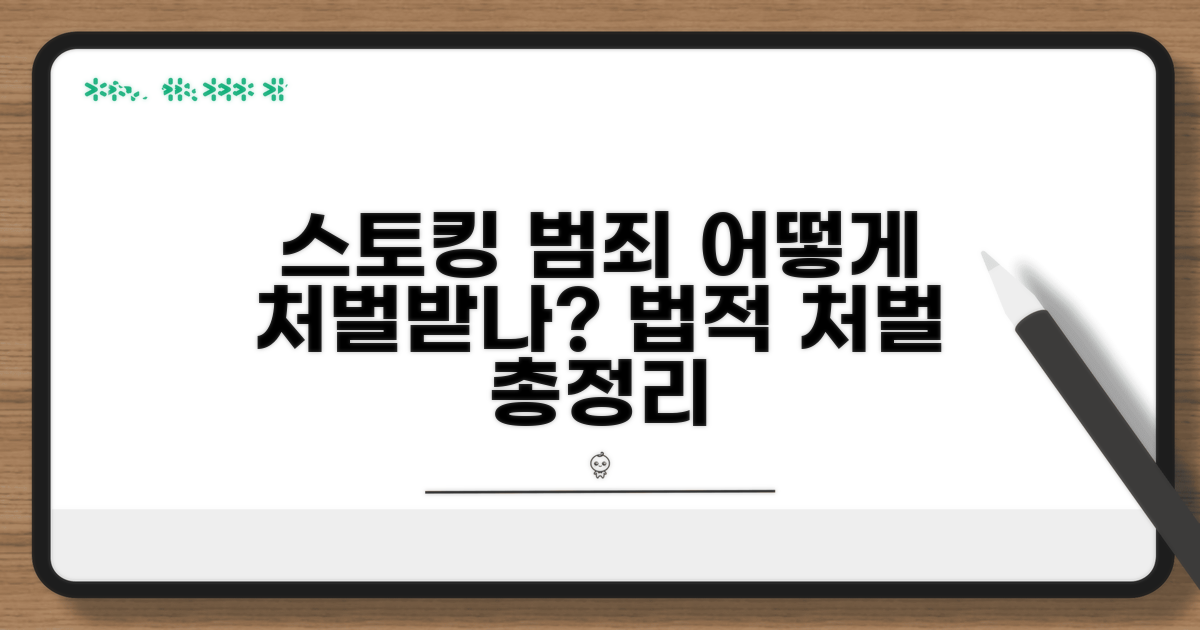 스토킹 범죄, 어떻게 처벌받나요?