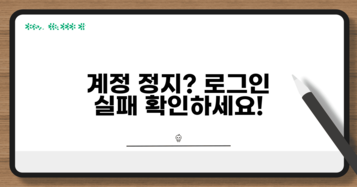 로그인 실패 시 계정 정지 확인하기