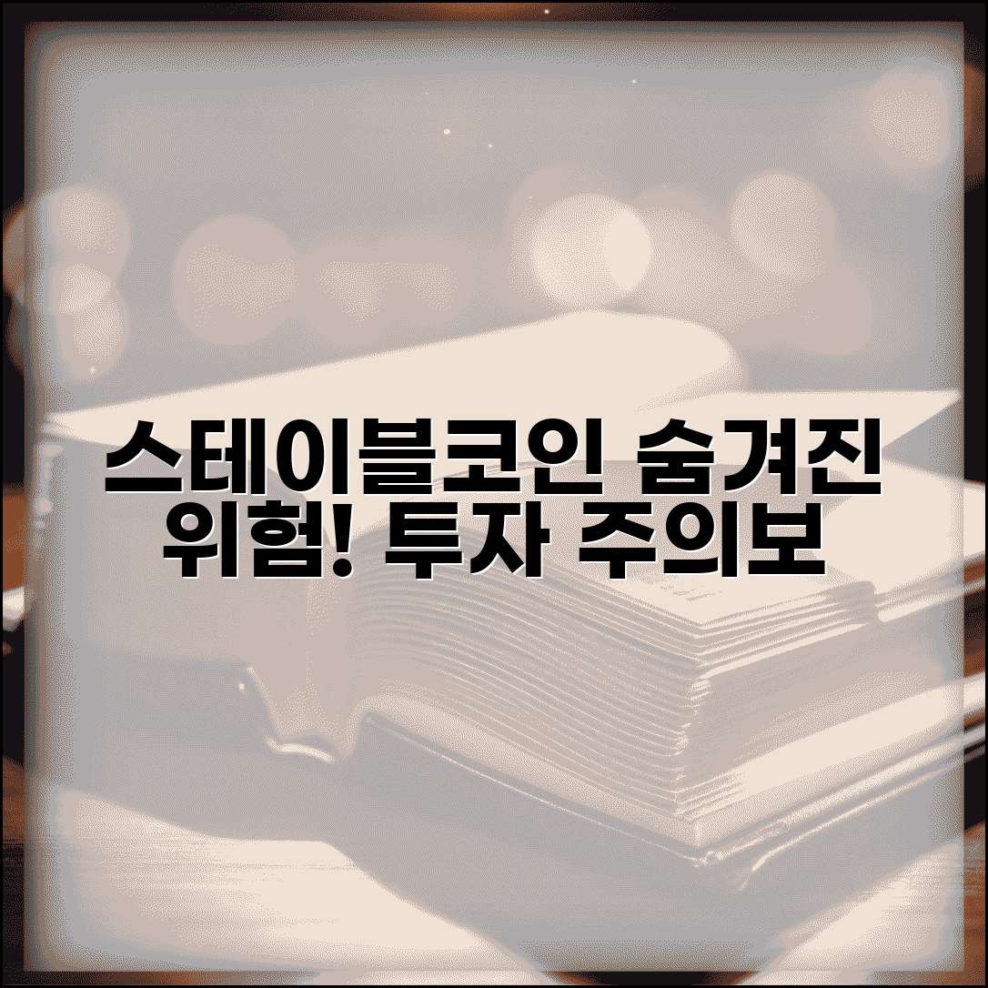 스테이블코인 단점 | 리스크 분석 | 투자 위험 요소