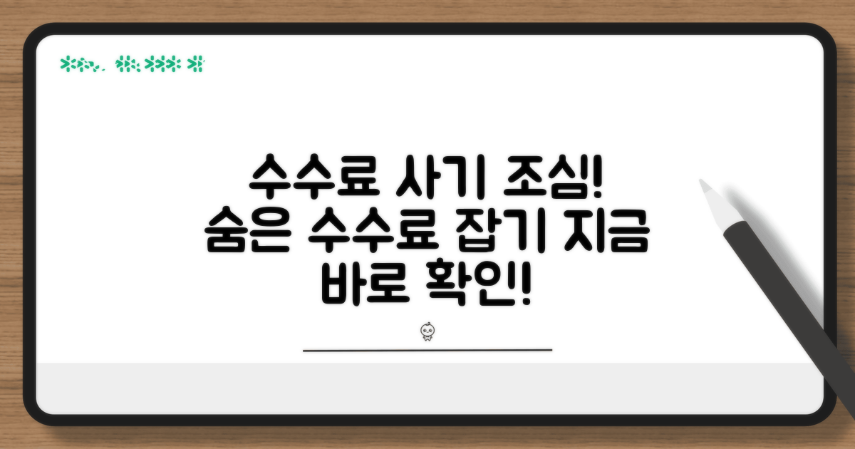 주의해야 할 수수료와 사기