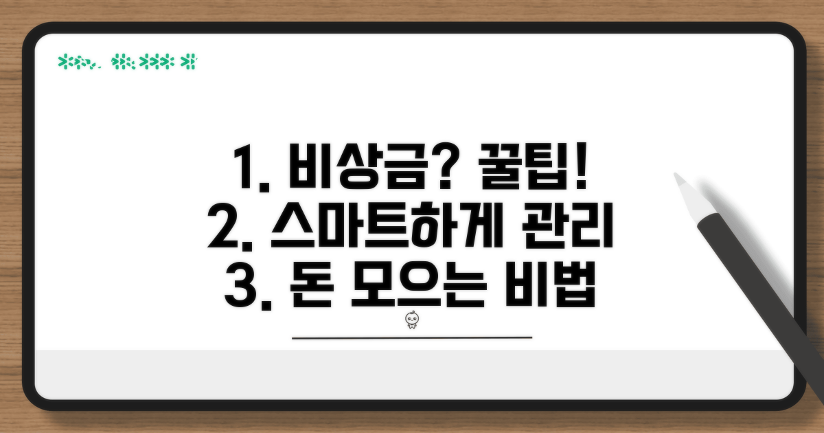 스마트한 비상금 관리 꿀팁