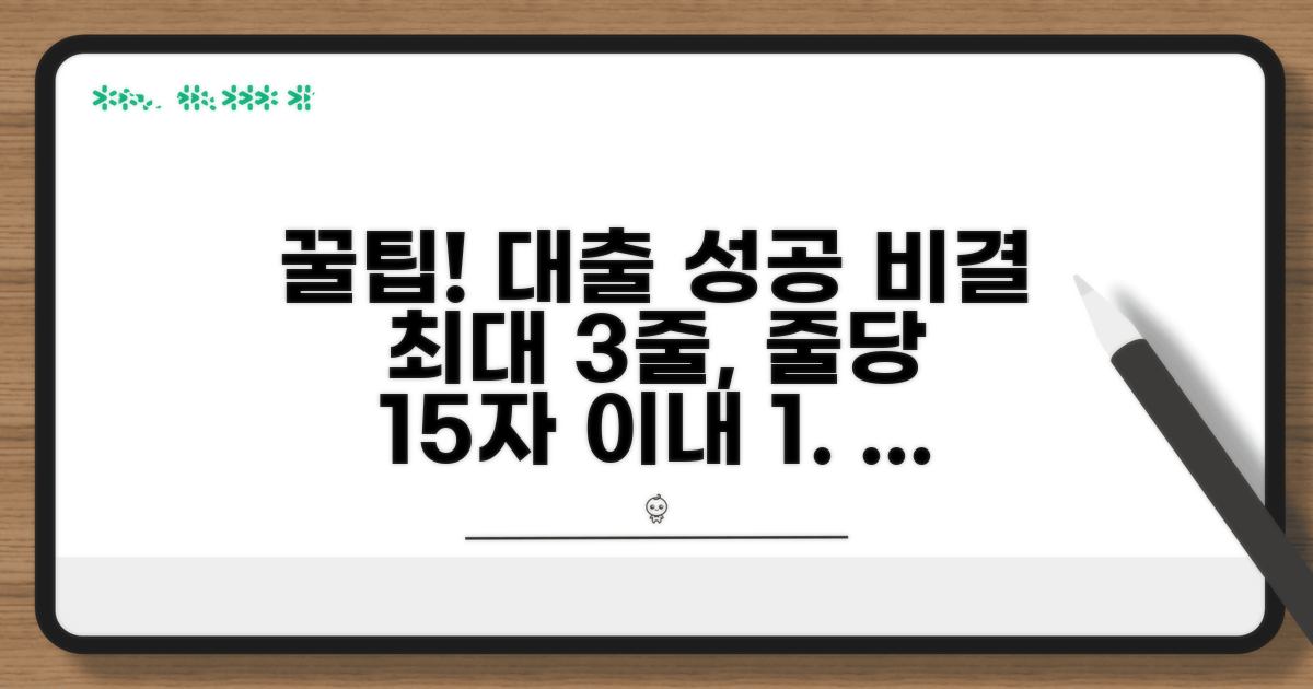 대출 활용 꿀팁과 성공 노하우