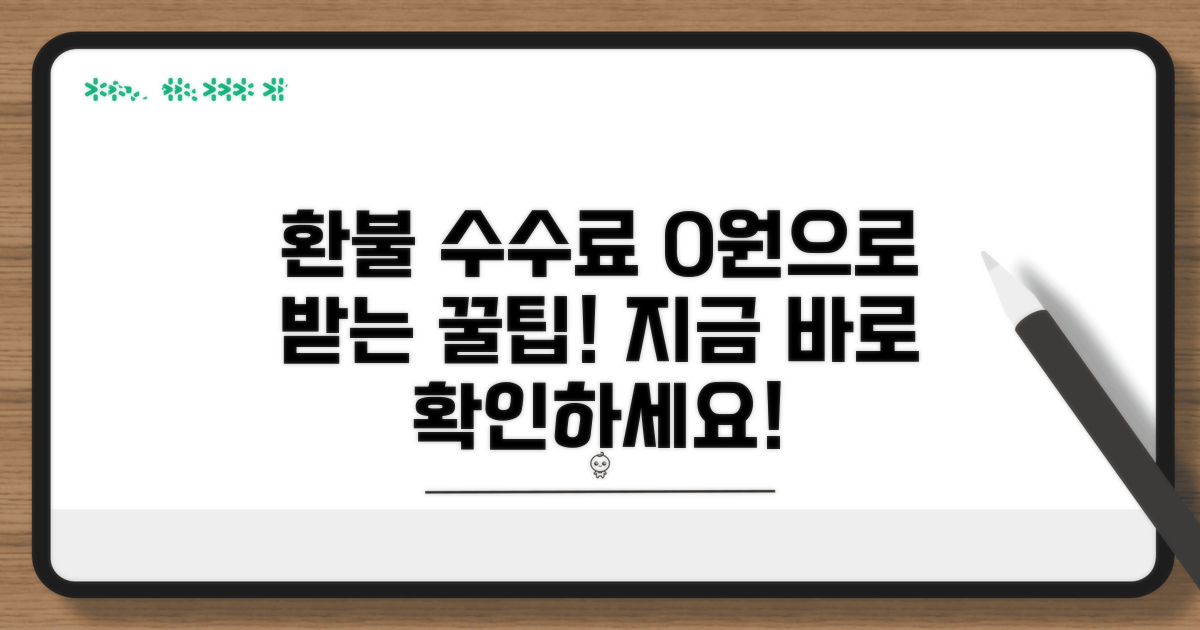 환불 수수료 면제받는 꿀팁