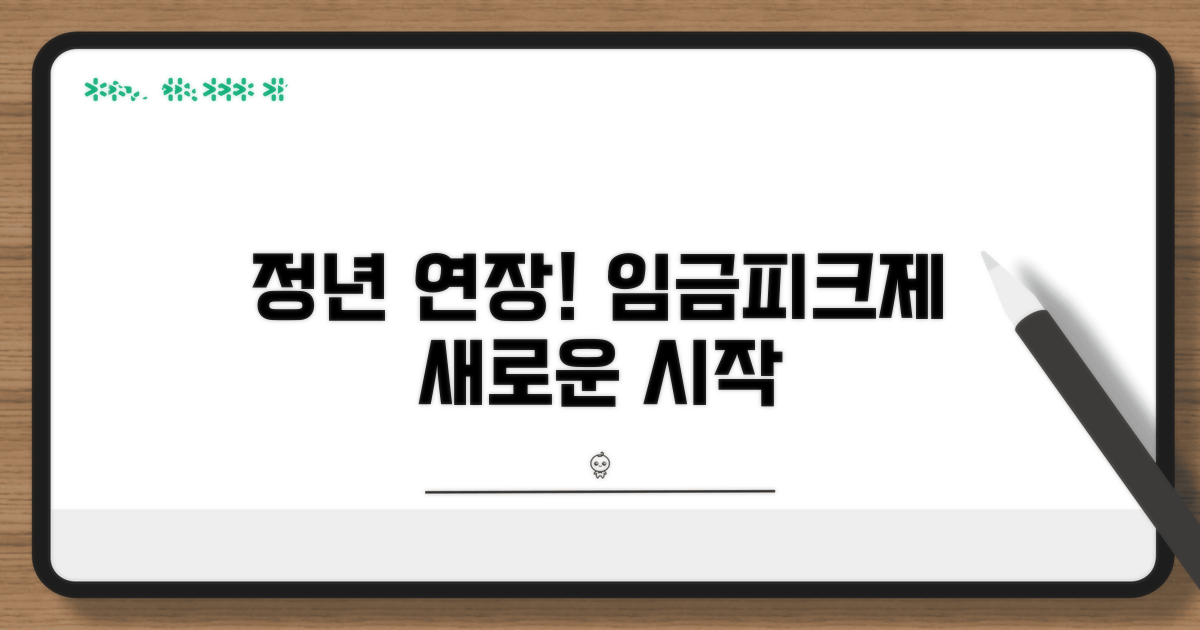 정년 연장과 함께하는 임금피크제