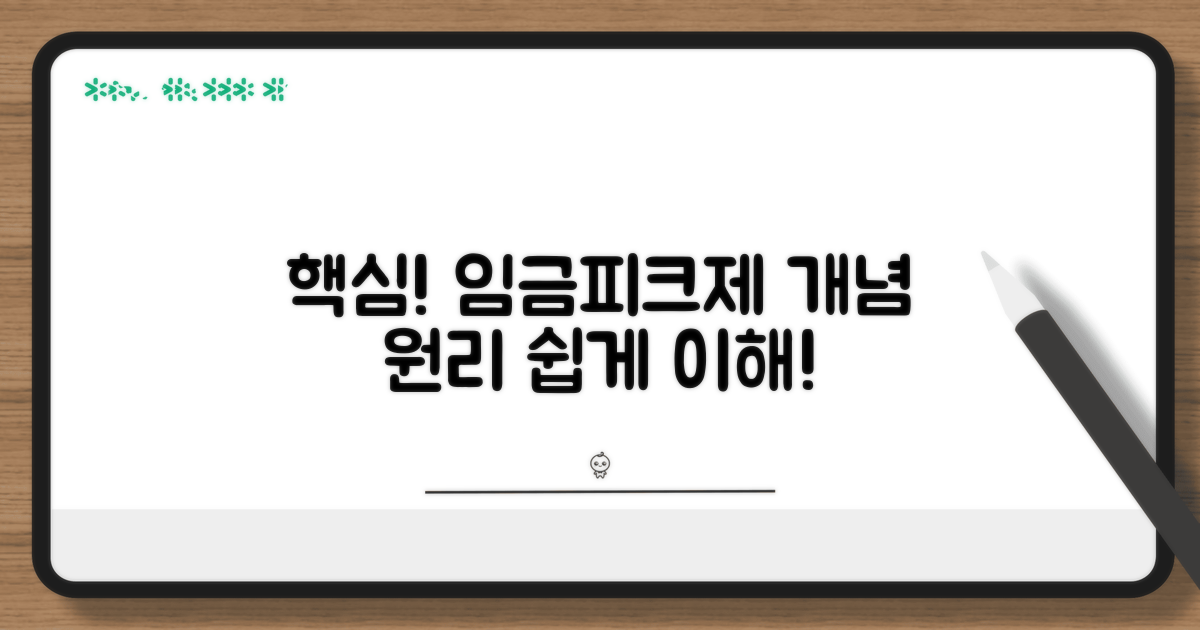 임금피크제 개념과 핵심 원리