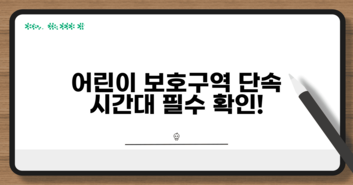 어린이 보호구역 단속 시간대