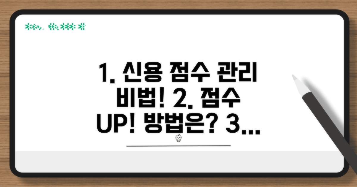 나의 신용 점수, 어떻게 관리할까요?